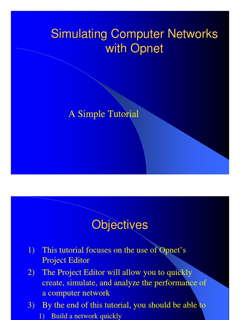 Opnet Tutorial | Download Free PDF | Network Topology | Computer Network