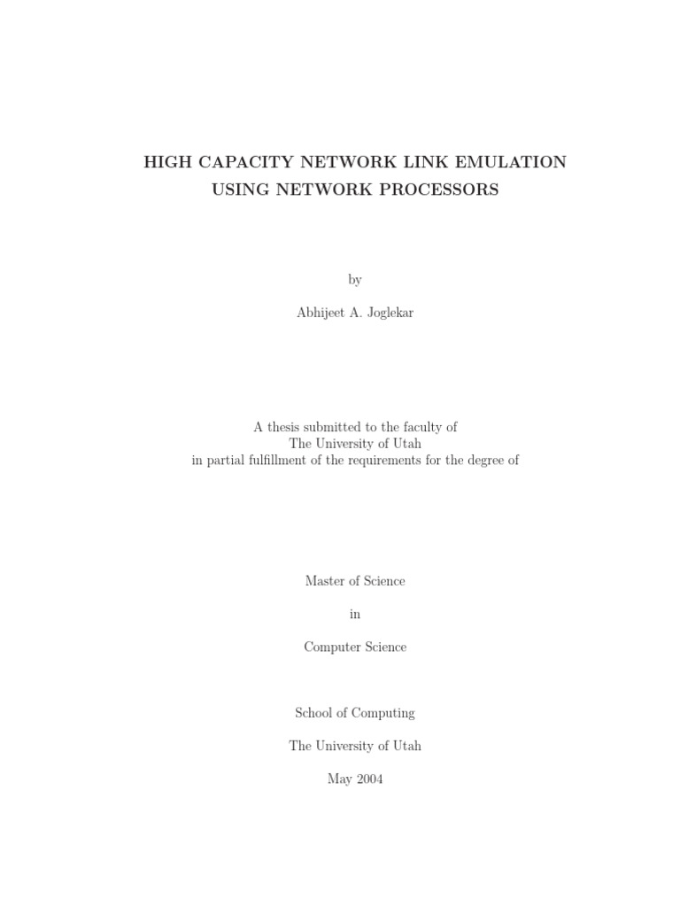 Joglekar Thesis | PDF | Parallel Computing | Thread (Computing)