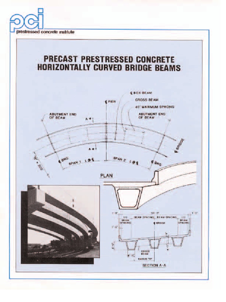 Precast Prestressed Concrete Horizontally Curved Bridge Beams | PDF ...