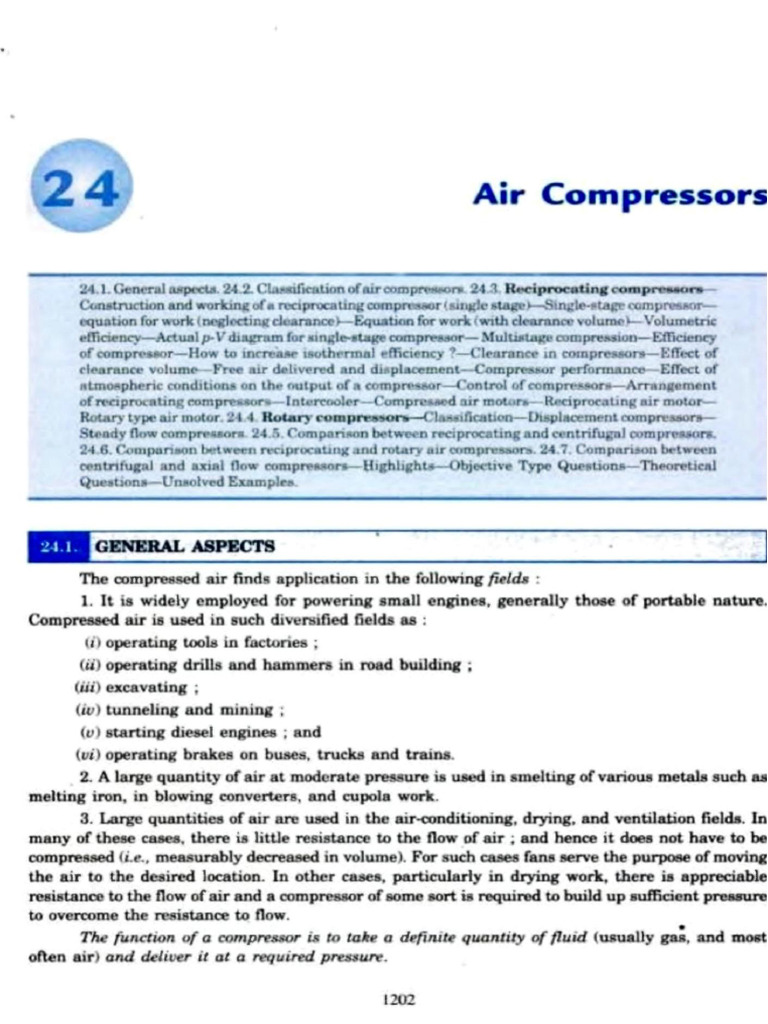 Reciprocating Compressor | PDF | Mechanical Engineering | Continuum ...