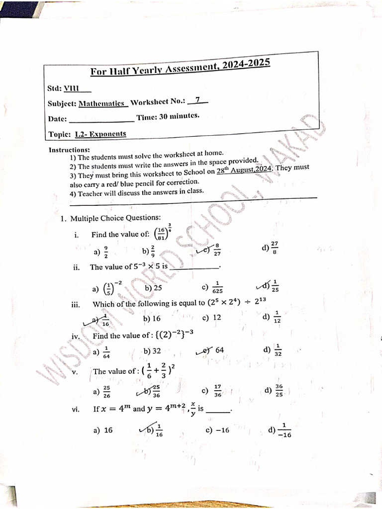Worksheet 7 | PDF