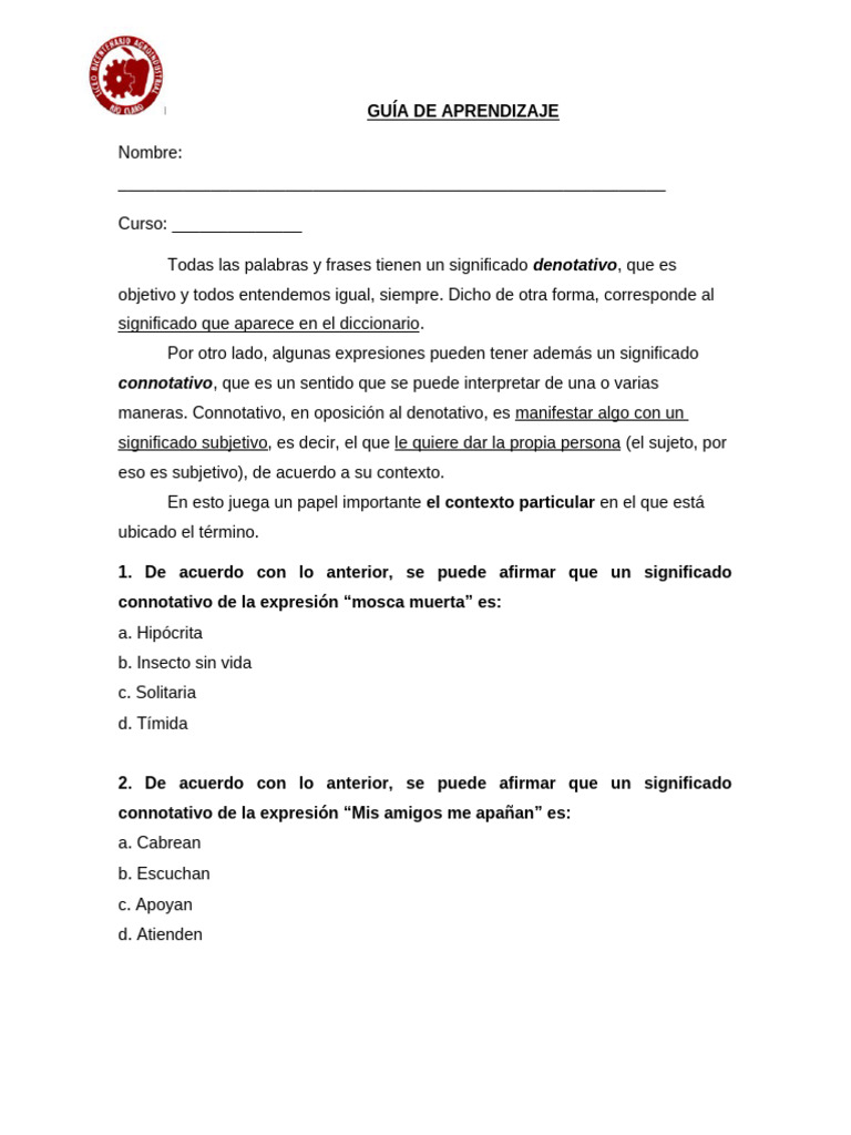 Guia Sexto Basico | PDF