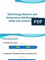 Shell Energy Balances and Temperature Distribution in Solids and Laminar Flows