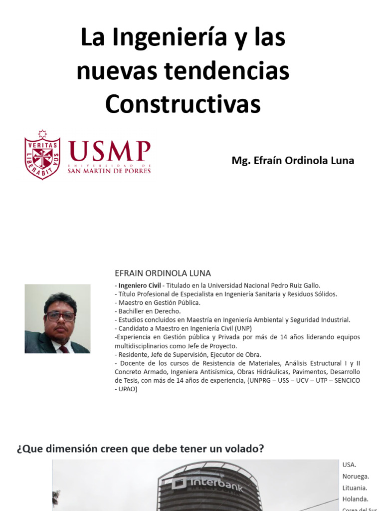 Nuevas Tendencias Constructivas Usmp V2025 | PDF | Internet de las ...