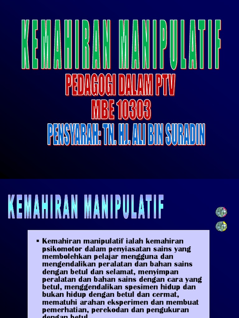 Kemahiran Manipulatif Pdf
