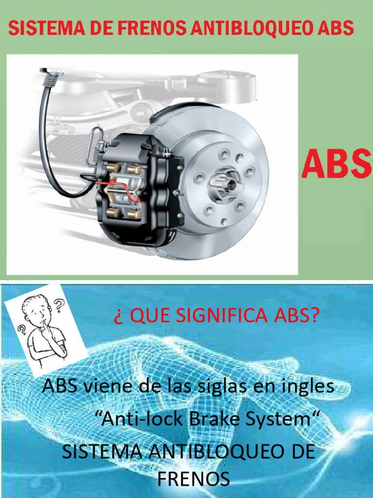 Sistema de Freno ABS | PDF | Sistema de freno antibloqueo | Memoria de ...
