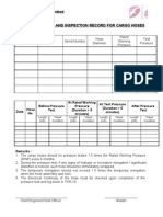 TKR 17A Cargo Hose Pressure Test