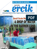 Small Scale Water Provider. Indonesian Water Supply and Sanitation Magazine. April 2006