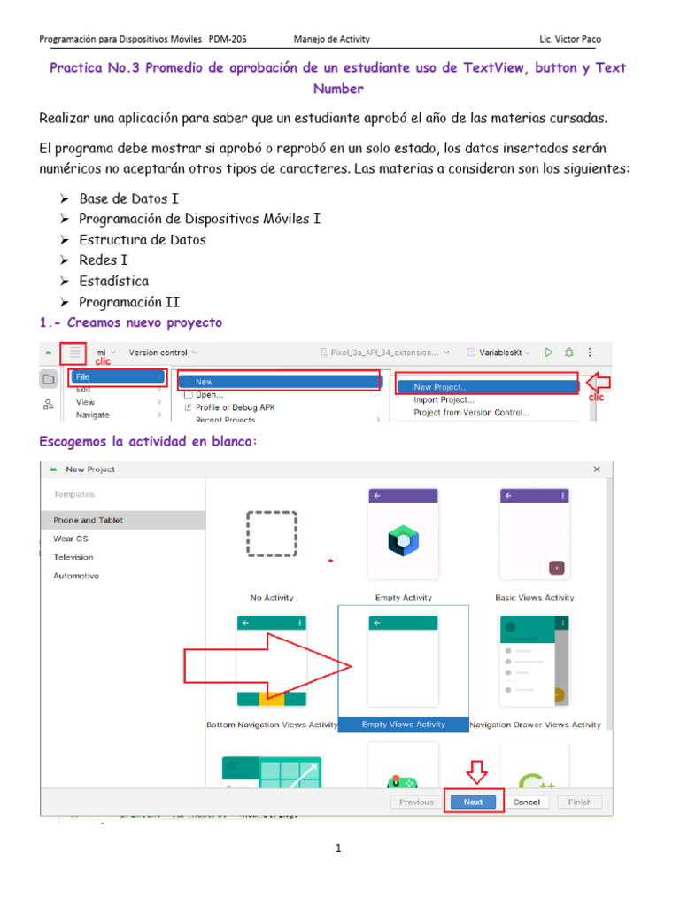 7.- Promedio de Aprobacion en Android Studio Con Un Activity, Con Los ...
