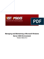 IT Microsoft 70-290 Demo