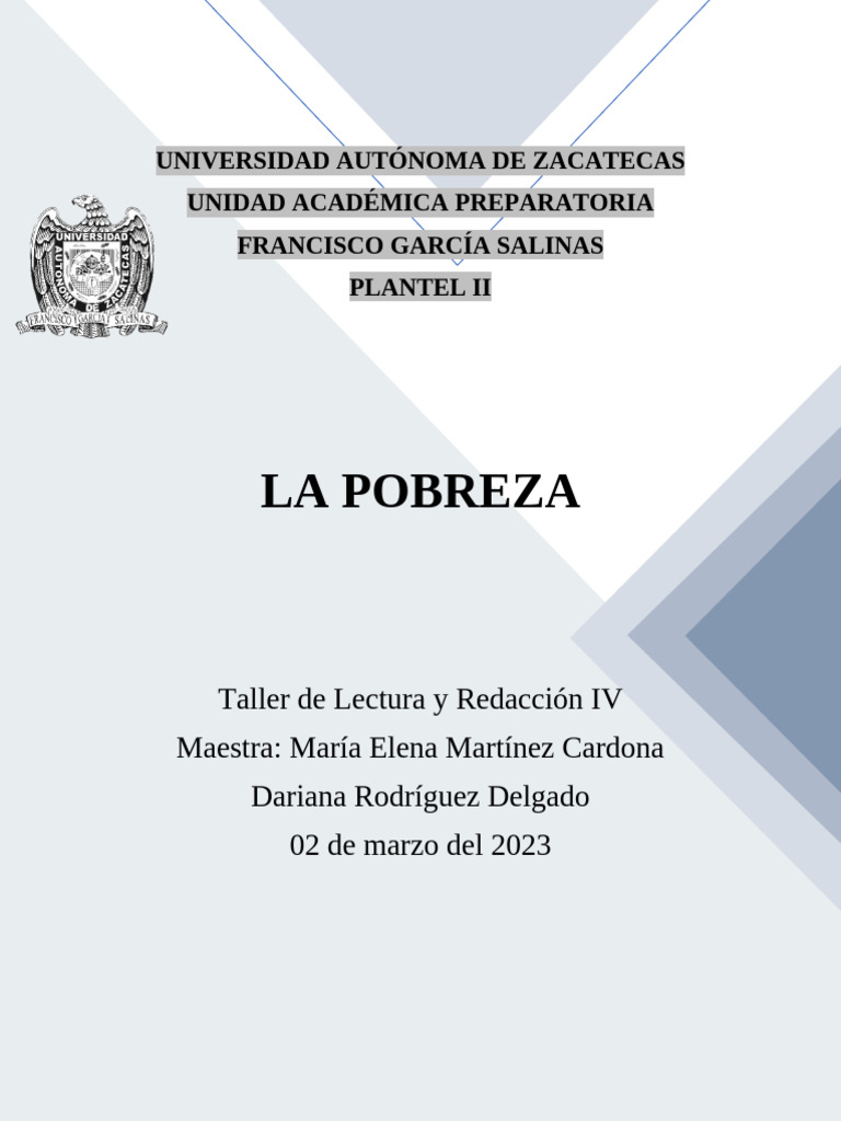 La Pobreza | PDF | Pobreza | Pobreza e indigencia