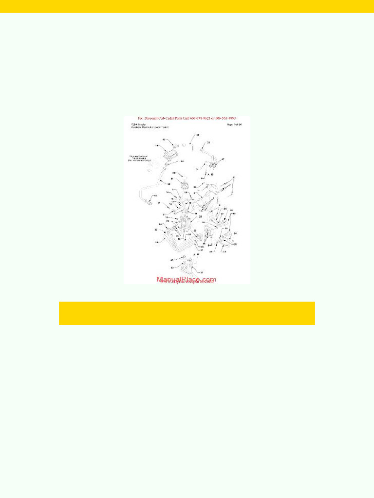 Cub Cadet Parts Manual For Model 7284 Tractor | PDF | Bearing ...