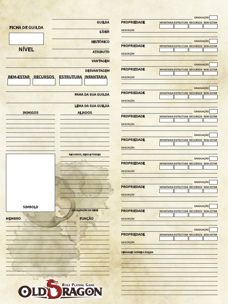 Ficha de Guilda | PDF