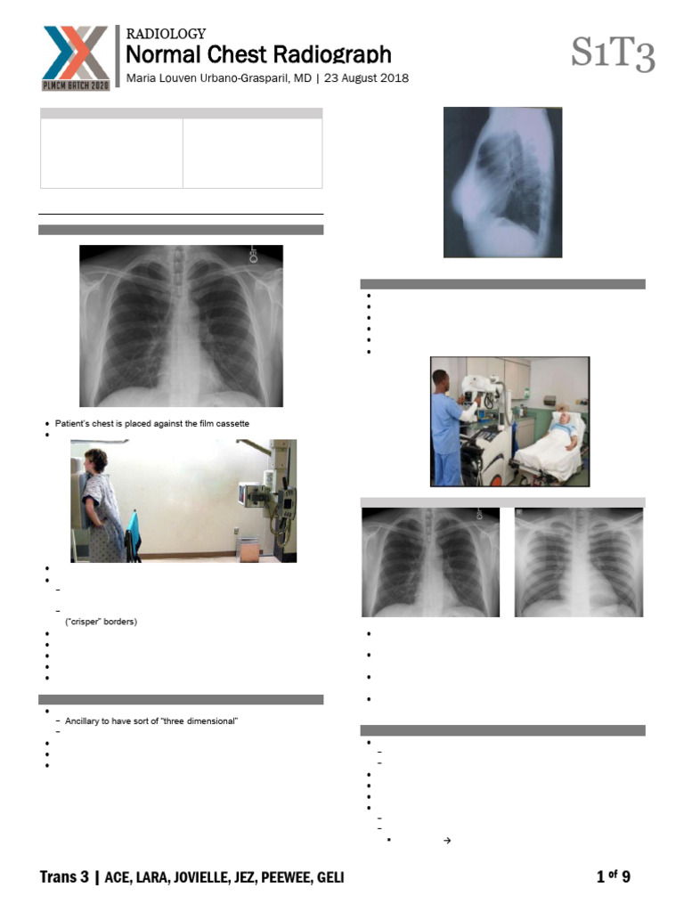 1.3 Normal Chest Radiograph | PDF | Heart Valve | Aorta