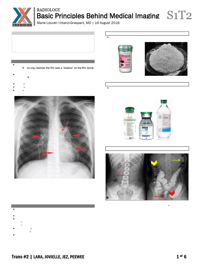1.2 Basic Principles Behind Medical Imaging | PDF | Ct Scan | Radiography