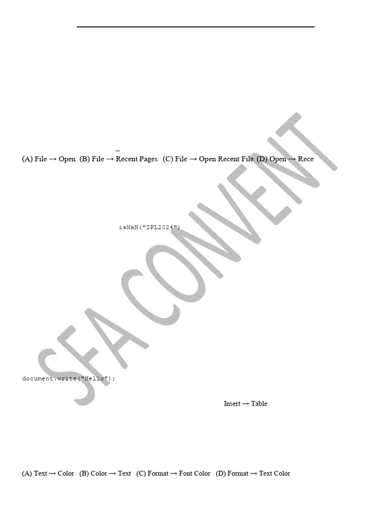 Board Paper March 2024 (Commerce) | PDF