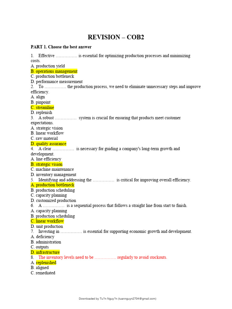 Cob2 Test 2 | PDF | Equity (Finance) | Retained Earnings