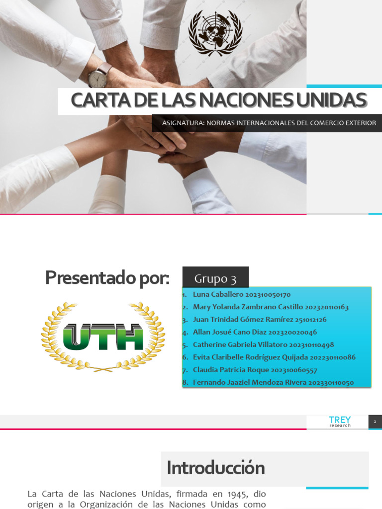 Carta de Las Naciones Unidas | PDF | Naciones Unidas | Relaciones ...