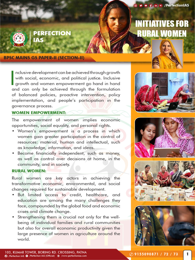 Rural Women | PDF | Economies | Social Policy