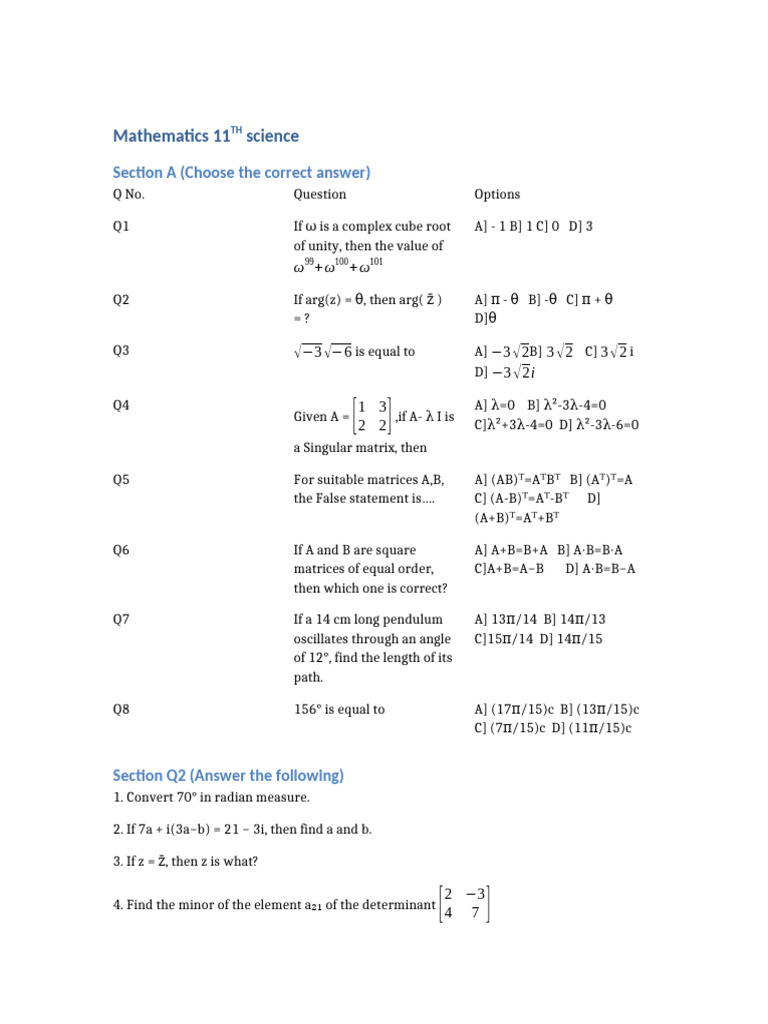 11th Science Maths Semester | PDF | Circle | Area