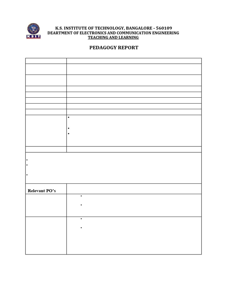 RM - Pedagogy Report | PDF | Communication | Telecommunications