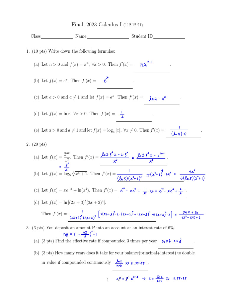 Final Exam | PDF