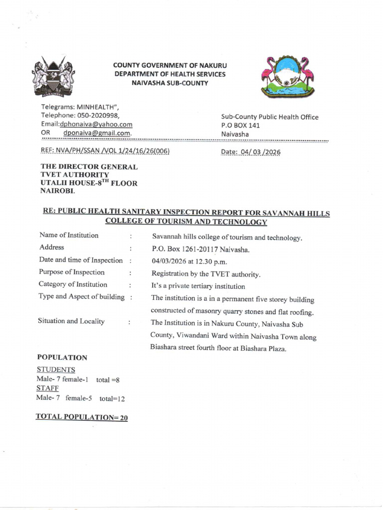 Health Report | PDF