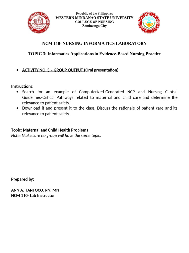 Topic 3 Lab Activity | PDF