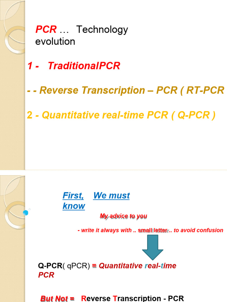 RT PCR | PDF | Real Time Polymerase Chain Reaction | Reverse ...