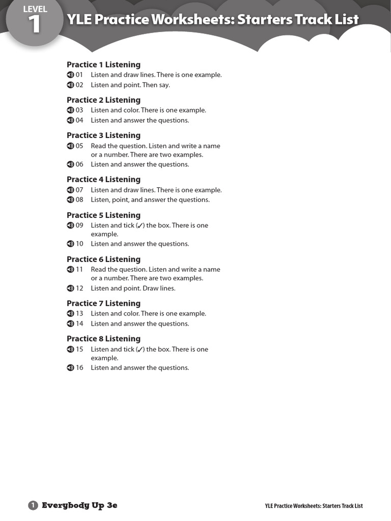 EU3e 1 YLE Track List | PDF