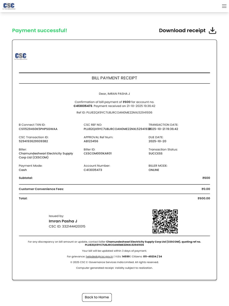 CSC VLE Bill Payment PortalE3 | PDF | Money | Banking Technology