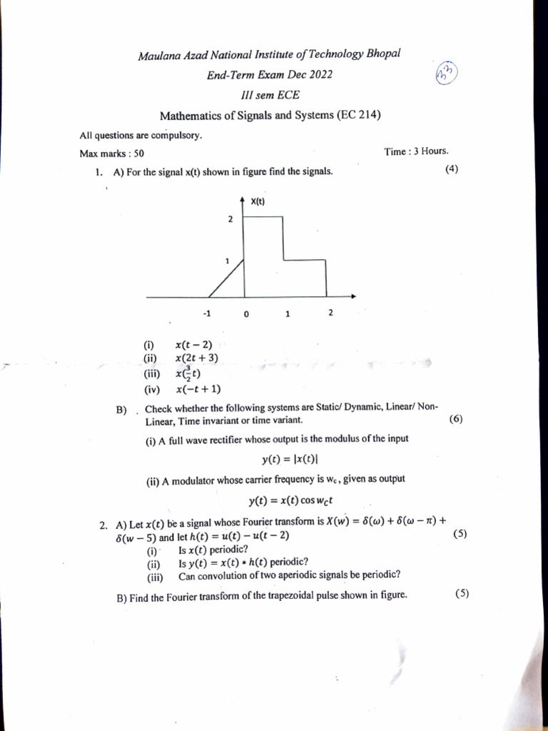 ECE PYQs - 3rd to 7th Sem | PDF