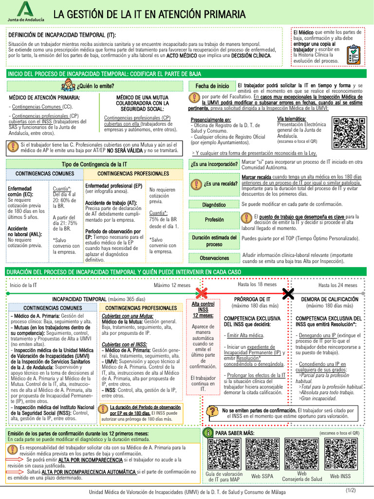 INFOGRAFIA Incapacidad Temporal | PDF | Medicina | Cuidado de la salud