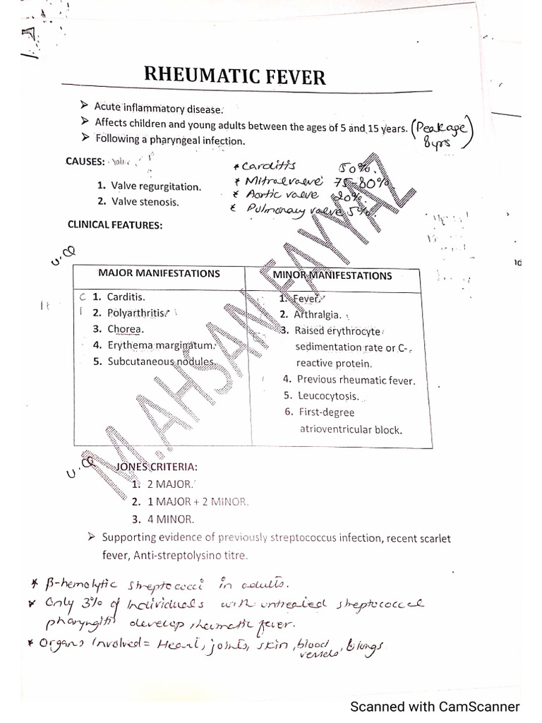 Rheumatic Fever | PDF