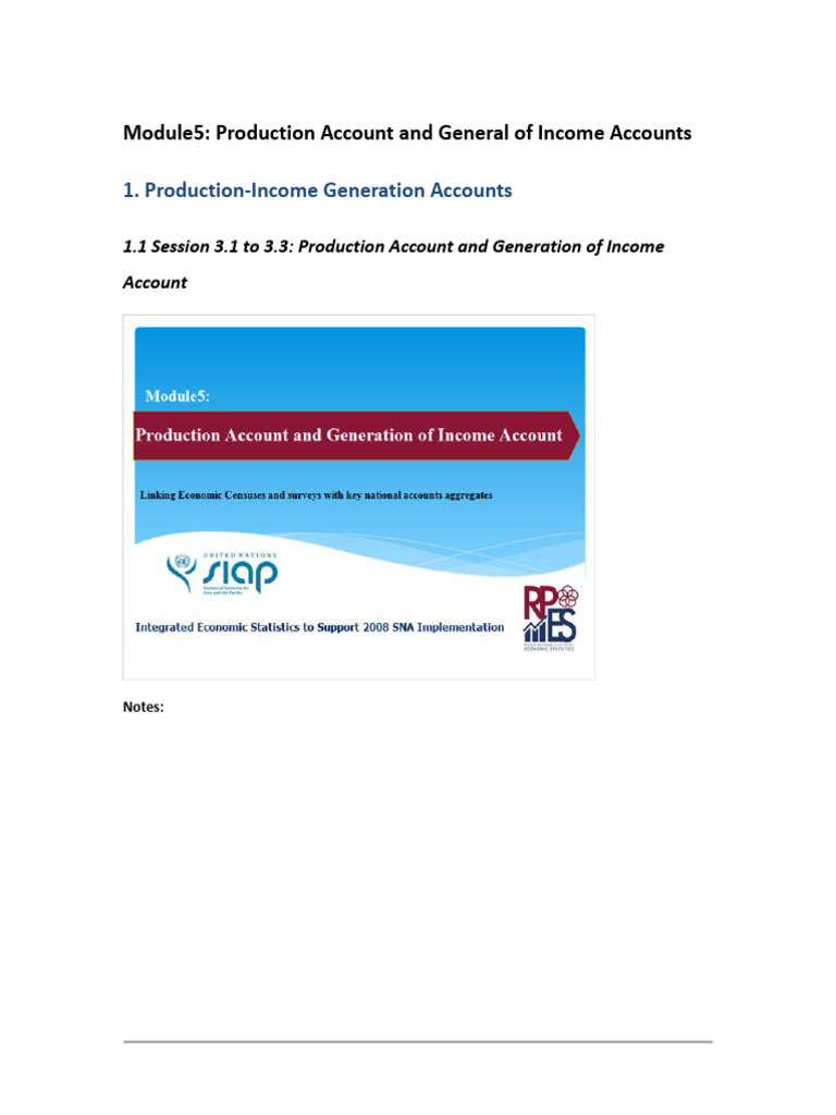 M5 Production Account | PDF