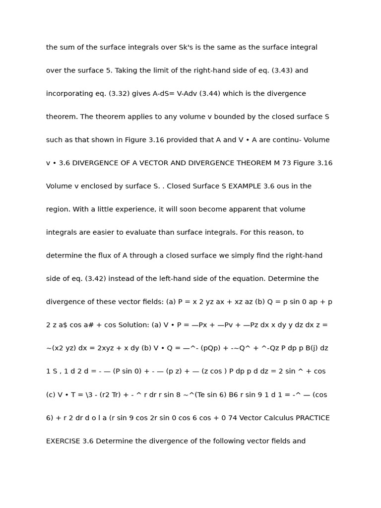 Surface Integrals | PDF | Divergence | Integral