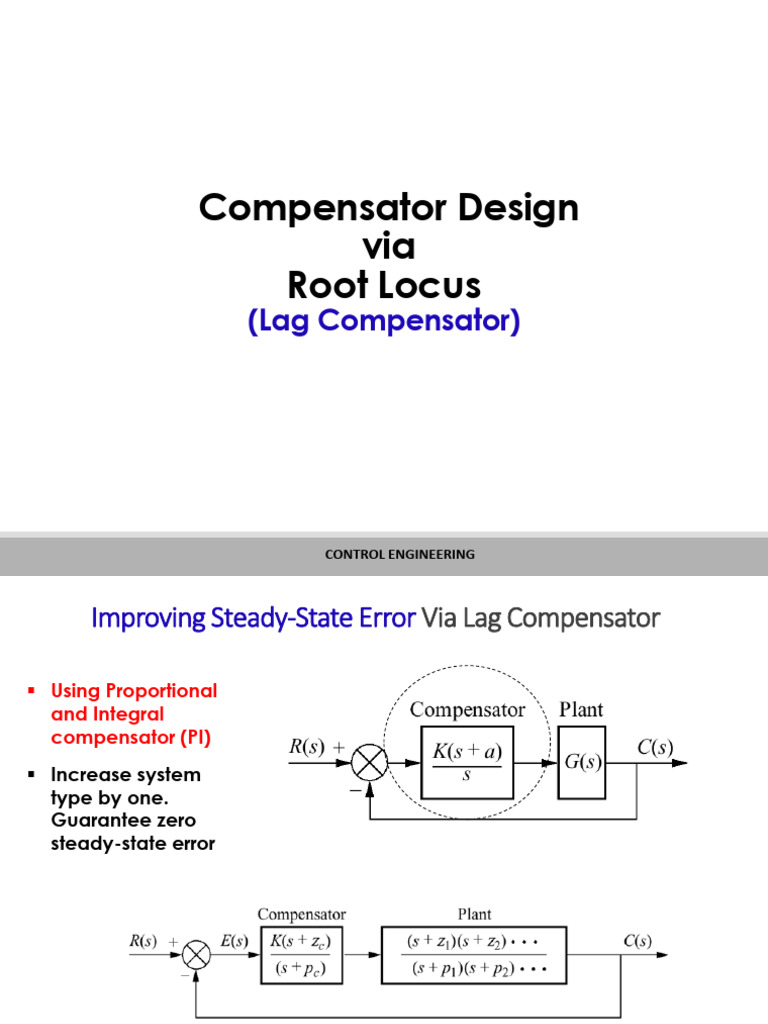 Lag Compensator Ver3 | PDF | Control Theory | Electrical Circuits