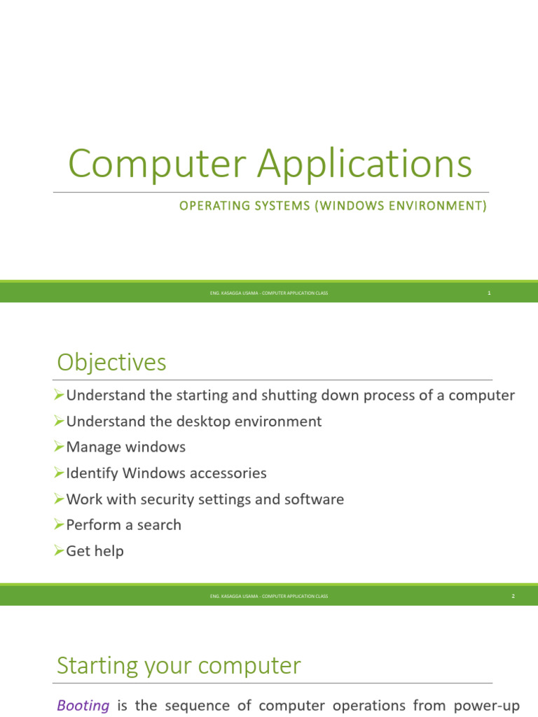 Desktop - Windows Environment | PDF | Window (Computing) | Icon (Computing)