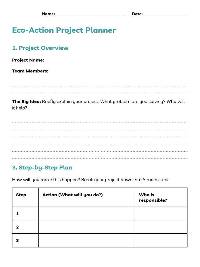 Project Specification Planning Template | PDF