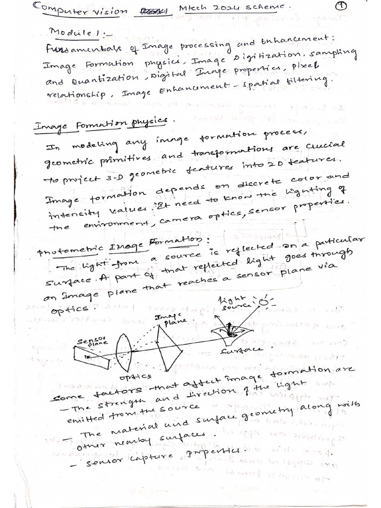 CV Module1 1 | PDF
