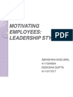 Motivating Employees Through Leadership Style