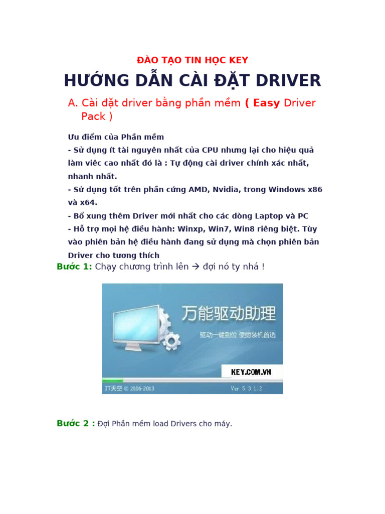 Huong Dan Cai Dat Driver | PDF