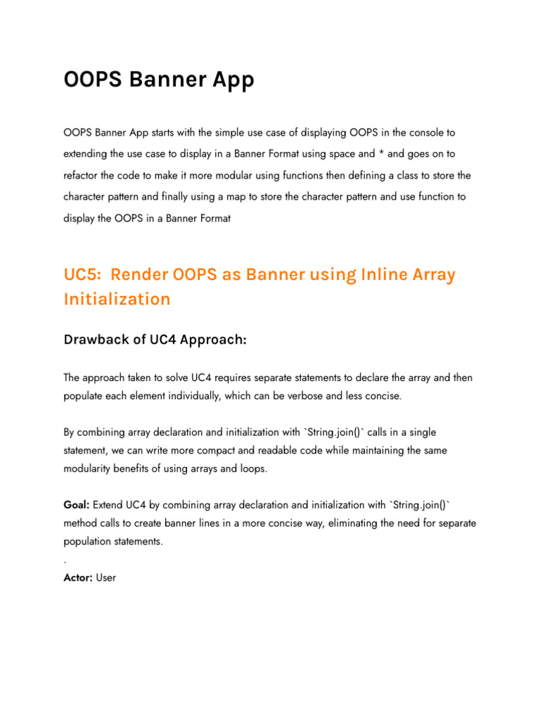 UC5 BannerApp Array Init | PDF | String (Computer Science) | Control Flow