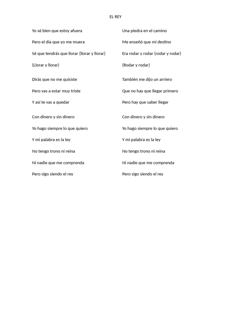 El Rey | PDF