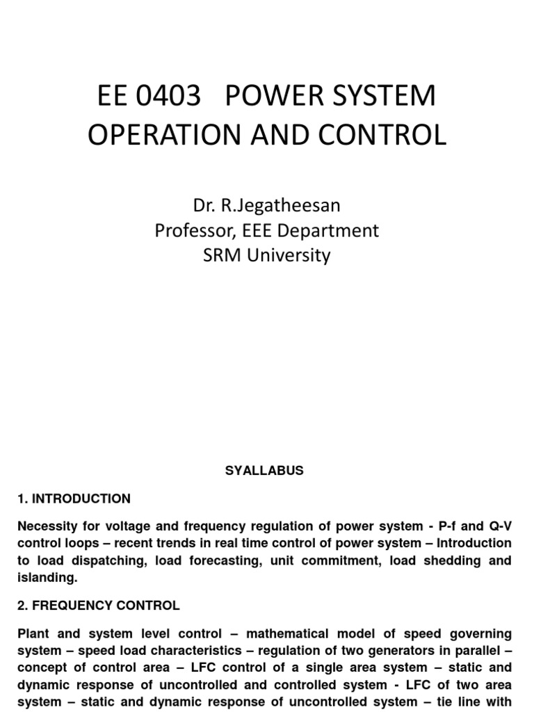 Chapter 1 Introduction | Electric Power System | Scada
