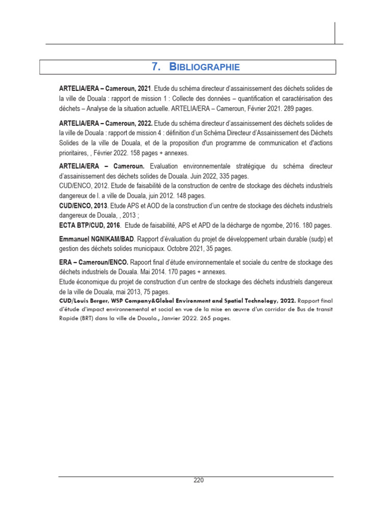 Rapport Final EIES Projet Construction Du CSDIS Et Des D3E Projet PCADY ...