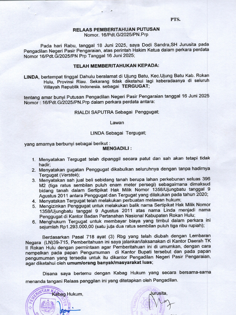 Relaas No.16pdt.g | PDF
