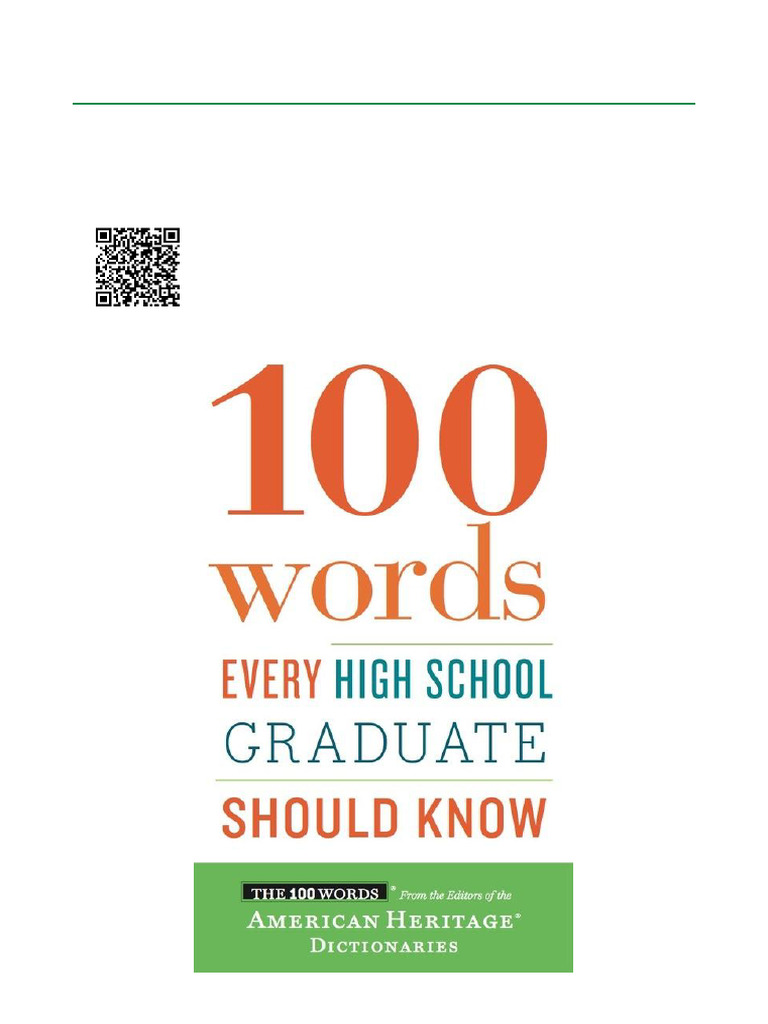 100 Words Every High School Graduate Should Know ISBN 9780544789890 ...