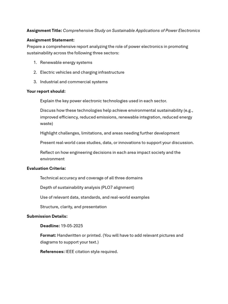 Assignment 2021 EE | PDF
