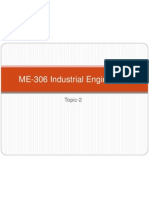 ME-306 Industrial Engineering: Topic-2